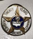 3 Hughes Aircraft Co 10k Gold Employee Pins 5-15-20 Years   Rare  Hadr Keychain