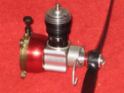 Ex Vintage Cox Pee Wee 020  020 Red Tank Glow Model Airplane Engine Wprop