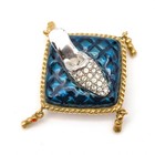 Estee Lauder Magic Slipper 2000 Enamel Solid Perfume Compact Cinderella