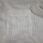 Vintage Arrow Kent Dress Shirt Mens 16 White Stripe Short Sleeve Made Usa 70s