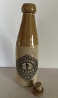 Antique W  Russell   s Stoneware Ginger Beer Bottle With Screw Stopper   Rare