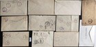 Rare 11-cover Us Postal History Lot Registered Multi Franked Covers   Stamps