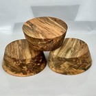 3 Spalted Maple Bowl Blanks  8 x3  Bulk Listing  Wood Lathe Turning Stock