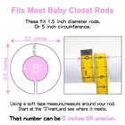 Baby Closet Dividers Pink Baby Closet Organizer For Nursery Baby Clothes Size   