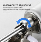 1pc Automatic Door Closer 35kg 90   Positioning Soft Close Adjustable Hardware