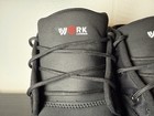 Larnmern Mens Work Shoes Size 10 5 Black Soft Toe Slip Resistant Oil Resistant Z