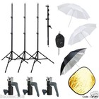 Studio Photography Lighting Boom Stand Kit For Speedlite W  Reflector Holder