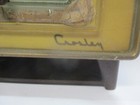 Vintage Crosley Avco Model F-25 Bk Square Clock Radio Bakelite Untested