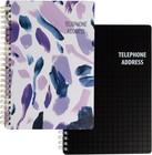 Address Book With Alphabetical Tabs - 8 x5 5  Spiral Address Organizer With L   