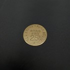 Antique Brass Trade Token Good For 25 Cents Red Front Cigar Store Usa 1920s