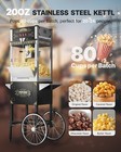 2025 Upgraded 20 Oz Popcorn Machine Cart popcorn Maker Machine Make Up To 80 Cup
