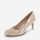 Dexflex Comfort Karma Women s Round Toe Nude Patent Pump High Heel Shoes