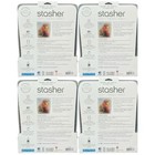 Stasher Clear Reusable Food Storage Bags  4-piece Set  8 5 x 10 25x 1 5 