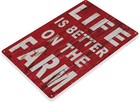 Tin Sign Farm Life Rustic Metal Sign D  cor Shop Barn Ranch Cottage Garage A719