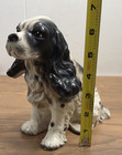 Vtg Erich Stauffer Cocker Spaniel Dog Figurine 7    Japan Black White Mold 8326