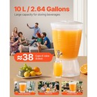 Uimoso 3 Gal Plastic Beverage Dispenser W spigot Drink Juice Dispenser 10l Clear