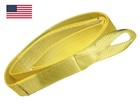 4  X 20  Nylon Lifting Web Sling Eye   Eye 4-ply Crane Tow Pull Strap Usa