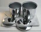 Everedy Classic Flour And Sugar Kitchen Canister Set Stainless Steel Mcm Vintage