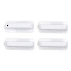 For Ford F250 F350 2017 2018 2019 2020 Oxford White Door Handle Set Front   Rear