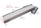 110v 47 2  7 9  Electric Pvc Belt Conveyor Mesa Transport Machine Aluminum Body 