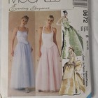 Mccall s 9672 Women s Evening Dress Sewing Pattern Vintage Original