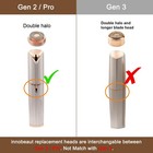 Facial Hair Remover Replacement Heads Gen 2 For Flawless Finishing Touch  Dou   