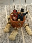 Vintage Hot Air Balloon With People In Basket Ceiling Hanging Allan Agohob