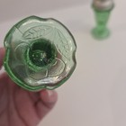  Jeannette Cherry Blossom Green Salt   Pepper Shakers