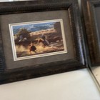A t  Cox Western Americana Framed Art Prints Set Cowboy   Cattle Scenes