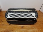 Vintage Enrico Roselli Accordion Made In Italy Original Case Black Diamond Pearl