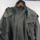 Vtg French Military Wet Weather Rain Parka Jacket Hood Packable Olive Army Surpl