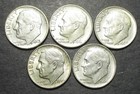 25 Silver Roosevelt Dime Coin Lot 1961-1964 Many Uncirculated 1 81 Troy Ounces