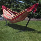 2-person Brazilian Woven Cotton Hammock - Sunset By Sunnydaze
