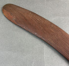 Large Australian Aboriginal Central Desert Fluted Boomerang Ochre Rubbed Surface