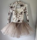 Revolution Dance Costume Pageant Recital Lvory Rc22764 Girls Size Sa 