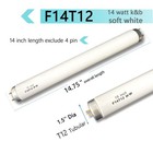 F14t12 Soft White Fluorescent Light Bulb 14 Watt K b 3000k Warm White Lamp 14   