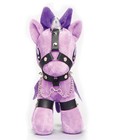 Xr Brands Master Series Bondage Pony Plush  Purple Faux Leather Harness
