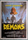 Demons 1   2 1985 1986 Lamberto Bava Spanish Horror Movie Poster 80s Italian And