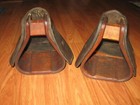 Vintage Us Military Cavalry Mcclellan Saddle Hooded Stirrup Set Of 2 Marked