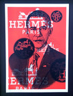 Death Nyc Large Framed 16x20in Pop Art Certified Graffiti Barack Obama Hermes 2