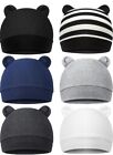 6 Pieces Newborn Baby Hat Bear Ears Infant Caps Baby Boy Girl Toddler Hats Caps