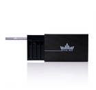 Original Royal Box Snuff Box Retro Black Built In 3   metal Straw Safe Elegant New
