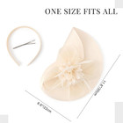 Fascinators Hat For Women Flower Mesh Tea Party Hats With Headband And Clip Ken