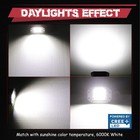 2x 5  60w Flush Mount Cree Led Pods Work Light Bar Offroad Driving Reverse Scene