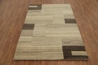 Modern Chic Geometric Contemporary Area Rug 5x8 Wool Handmade Oriental Carpet