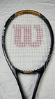 Nwot Wilson Blade Comp Tennis Racket 4 3 8  Strung Mp 100 Sq In  Black   Gold