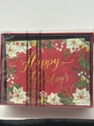 Papyrus Happy Holidays Poinsettias Christmas Cards W  Red Envelopes  20 Cards 