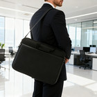 Men s Laptop Bag Detachable Shoulder Straps Messenger Bag