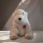 Vintage 1993 12    White Coca Cola Polar Bear Plush Stuffed Animal Coca Cola Brand