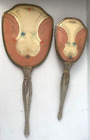 Vintage Vanity Hair Brush And Hand Mirror  2 Piece Set Victorian fc205-4q391